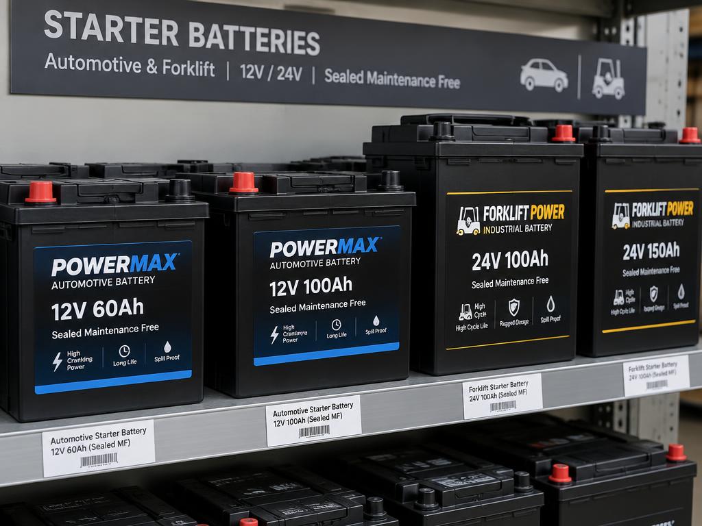 Vehicle & forklift batteries